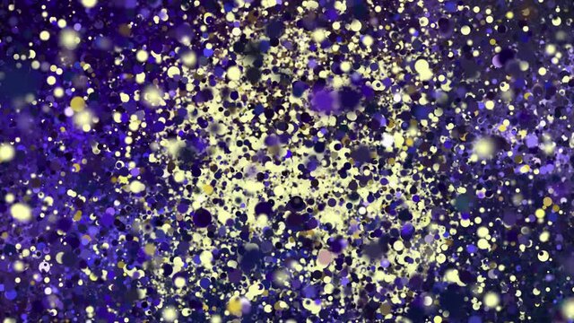 Zodiac sign Capricorn a symbol of the constellation of bright stars of the horoscope. Abstract animation consisting of many particles of the zodiac sign transition from the stars to its symbol.