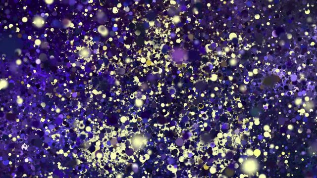 Zodiac sign Libra a symbol of the constellation of bright stars of the horoscope. Abstract animation consisting of many particles of the zodiac sign transition from the stars to its symbol.