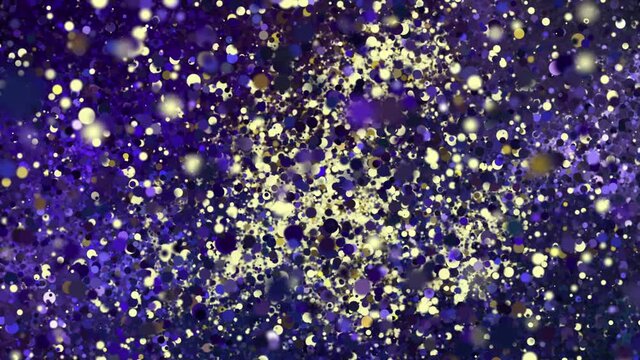 Zodiac sign Scorpio a symbol of the constellation of bright stars of the horoscope. Abstract animation consisting of many particles of the zodiac sign transition from the stars to its symbol.