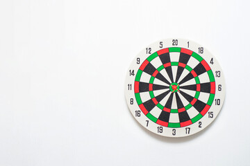 dartboard with arrow. creative concept idea for success with focus point on target to the winner in business with strategy management aim to leadership.