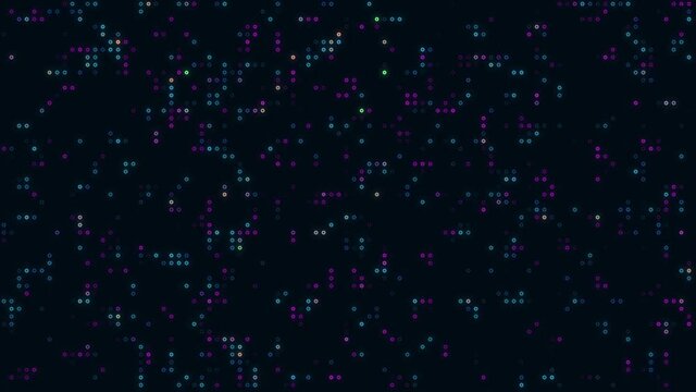 4K Digital Technology Cycle Ball Hitech Loop Animation Background