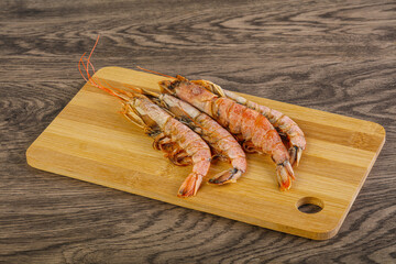 Tasty big Langoustine over the board