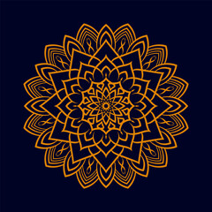 luxury ornamental mandala background design, Circular pattern in form of mandala with Lotus flower for Henna, tattoo, decoration. vector