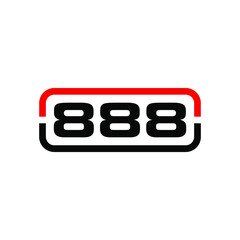 888 Logo can be used for icon, logo, and etc