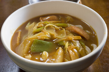 とても美味しい日本のカレーうどん