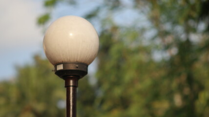 Street lamp in garden lighting