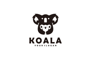 Koala logo design inspiration with cubs