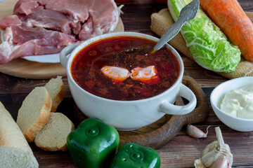 National Slavic dish borscht