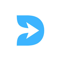 D Arrow can be use for icon, sign, logo and etc