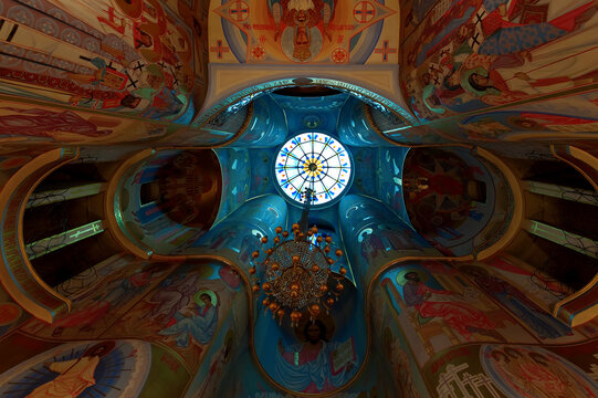 The ceiling painting of Church of the Holy Martyr Tatiana at Odessa, Ukraine