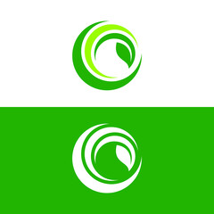 Leaf can be use for icon, sign, logo and etc