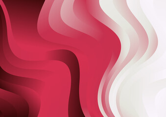 Abstract Red and White Gradient Wavy Background Vector Graphic - 475807788