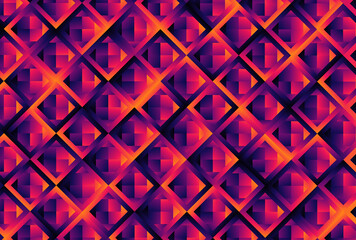 Pink Blue and Orange Geometric Background Vector Graphic - 475807935