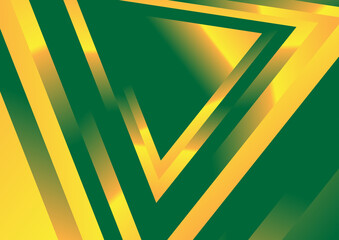 Abstract Orange Yellow and Green Gradient Geometric Shapes Background Vector Image - 475807940
