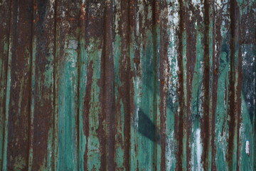 rusty zinc wall