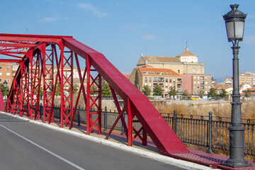 Vista de Talavera de la Reina, Toledo desde el puente Reina Sofía