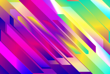 Pink Blue and Yellow Diagonal Shapes Background Image