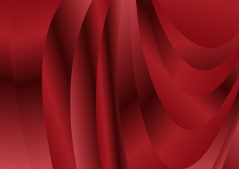 Red Abstract Gradient Curve Background