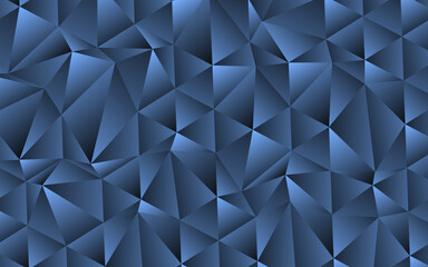 Obraz premium Dark blue vector abstract polygonal texture. glitter abstract illustration with an elegant design. textured pattern for background. grey color polygonal illustration. geometric background.