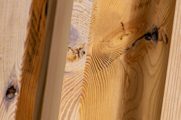 Texture of wood in sunlight