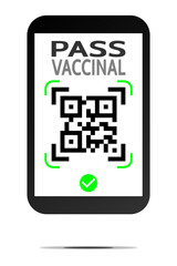 Pass Vaccinal Smartphone Application n°2 Gris