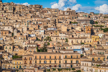 Wonderful View of Modica City Centre, Ragusa, Sicily, Italy, Europe, World Heritage Site