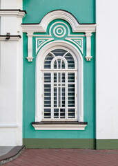 A window in a historic building.