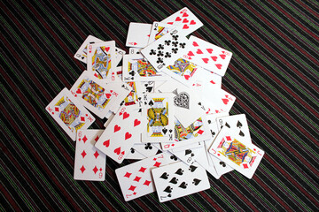 some playing cards