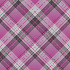 Seamless pattern in glorious light and dark pink and gray colors for plaid, fabric, textile, clothes, tablecloth and other things. Vector image. 2