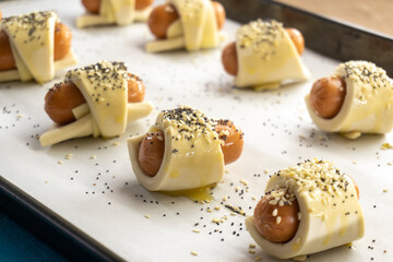 Pigs In a Puff Pastry Blanket
