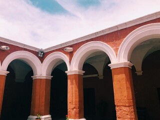 [Peru] View of the corridor in Monastery of Santa Catalina de Siena　(Arequipa)