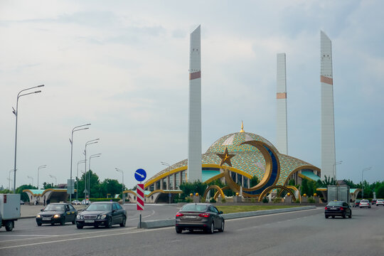 Argun, Chechnya, Russia - June 13, 2020: The Mother's Heart Mosque