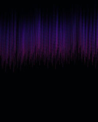 Abstract dark background with bright elements. Soundtrack, colored iceberg