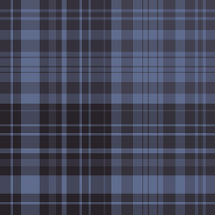 Seamless pattern in awesome dark colors for plaid, fabric, textile, clothes, tablecloth and other things. Vector image.