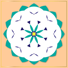 abstract flower design, background with shape, illustration of like tiles, 