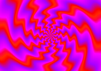 Red waves. Spin illusion.