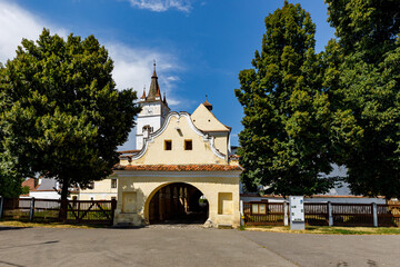 Fototapeta na wymiar The castle church of harman in Romania