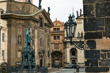 Fototapeta na wymiar Old Town in Prague, Czech Republic. Prague Popular Tourist Destinations.
