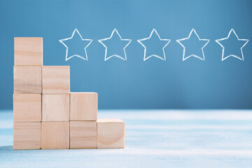 five stars for grading and a graph for from cubes
