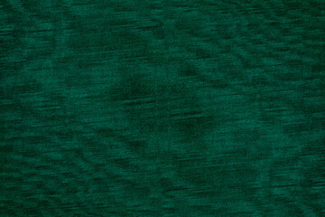 Royal green abstract texture background of cotton fabric