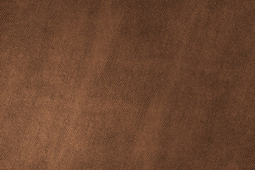 Brown color abstract linen textile texture for background