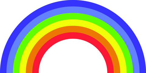 Rainbow icon vector illustration isolated on white background.