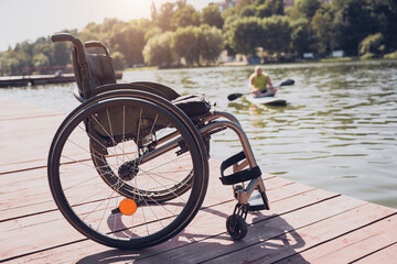 Person with a physical disability ride on sup board