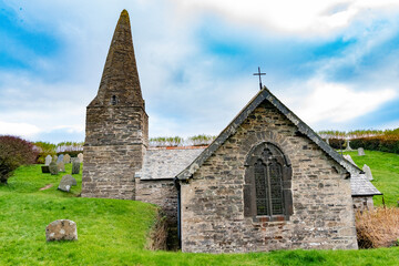 Fototapeta na wymiar Grade 1 listed church in the countryside