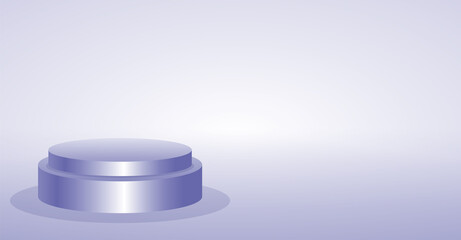 Vector background with podium in a trend color very peri