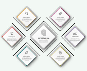 Infographic design for business concept. Can be used for info graphics, flow charts, presentations, web sites, banners, label template with icons. 4 options or steps.