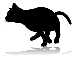 Silhouette Cat Pet Animal