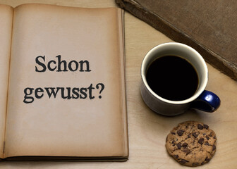 Schon gewusst?