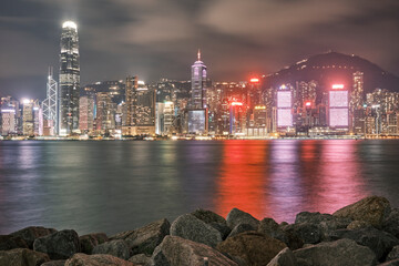 Hong Kong cityscape at night