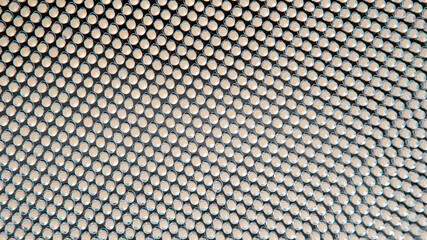 MACRO: Detailed close up shot of turned off LED diodes of a large studio light.